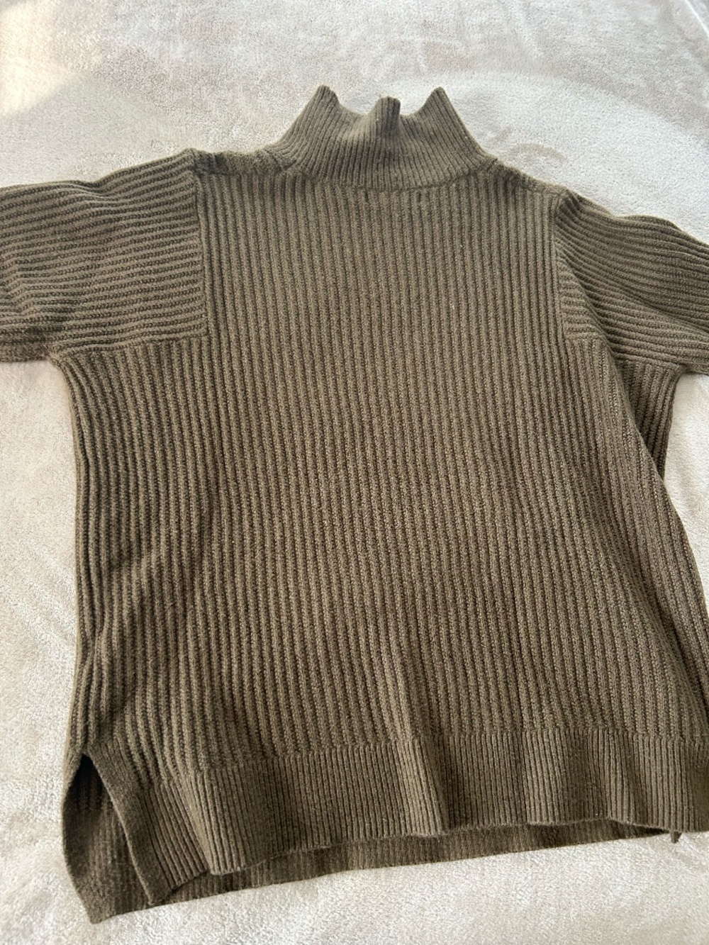 Banana Republic Mixed-Rib Mock-Neck Sweater, Small